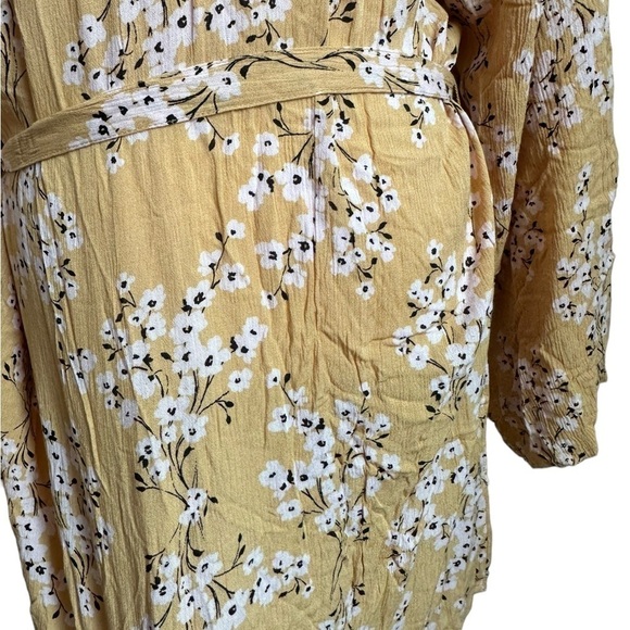 Billabong Ocean Sky Floral Belted Wrap Around Dress Size M/L - Picture 16 of 17